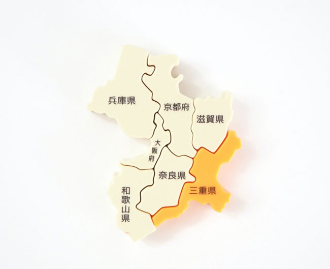 三重県の日本地図