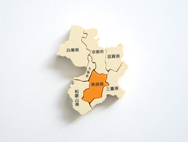 奈良県の日本地図